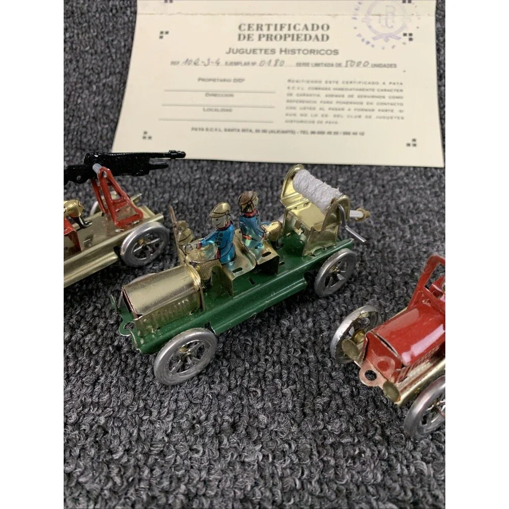 Paya 102.3.4 Coffret 3 Firefighters , military Transport 1921 tole 1/43 N+B